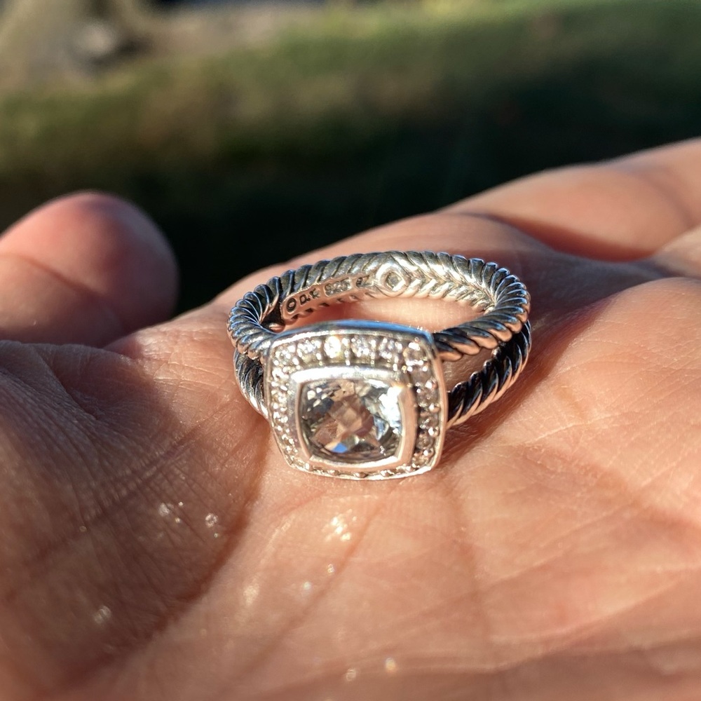 David Yurman Petite Albion Prasiolite Ring